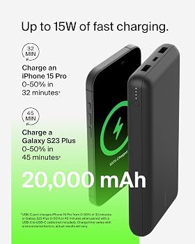 20,000 mAh power bank